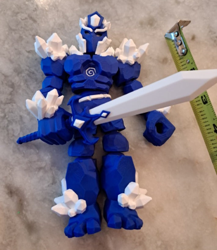 Crystal Warrior Articulating Flexible Toy